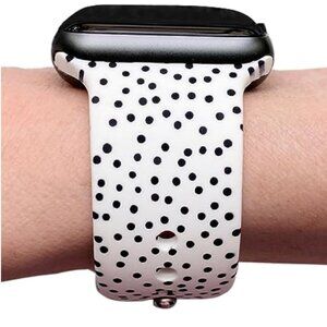 Printed Silicone Watch Band Compatible with Apple Watch